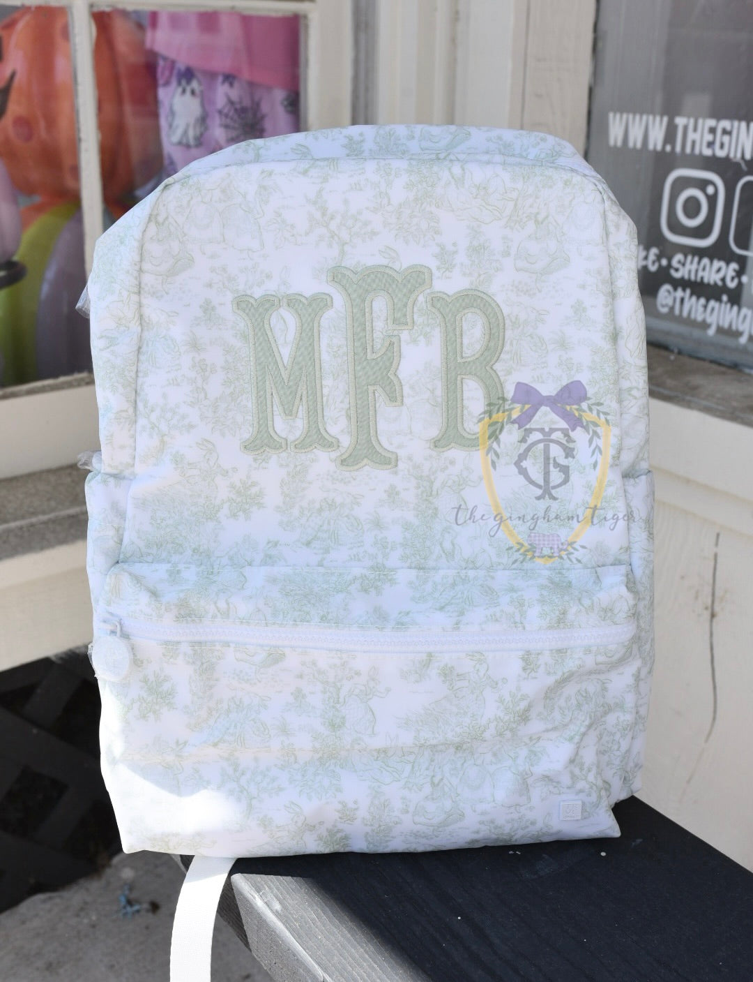 TRVL BACKPACKER - Bunny Toile Sage
