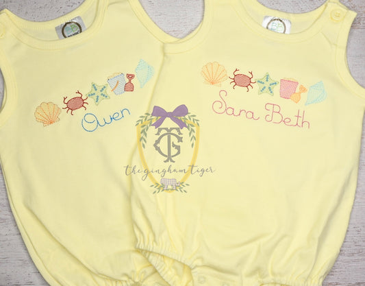 Beach Minis Embroidered Bubble or Tee
