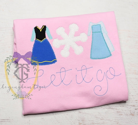 Freezing Princess  Applique Tee