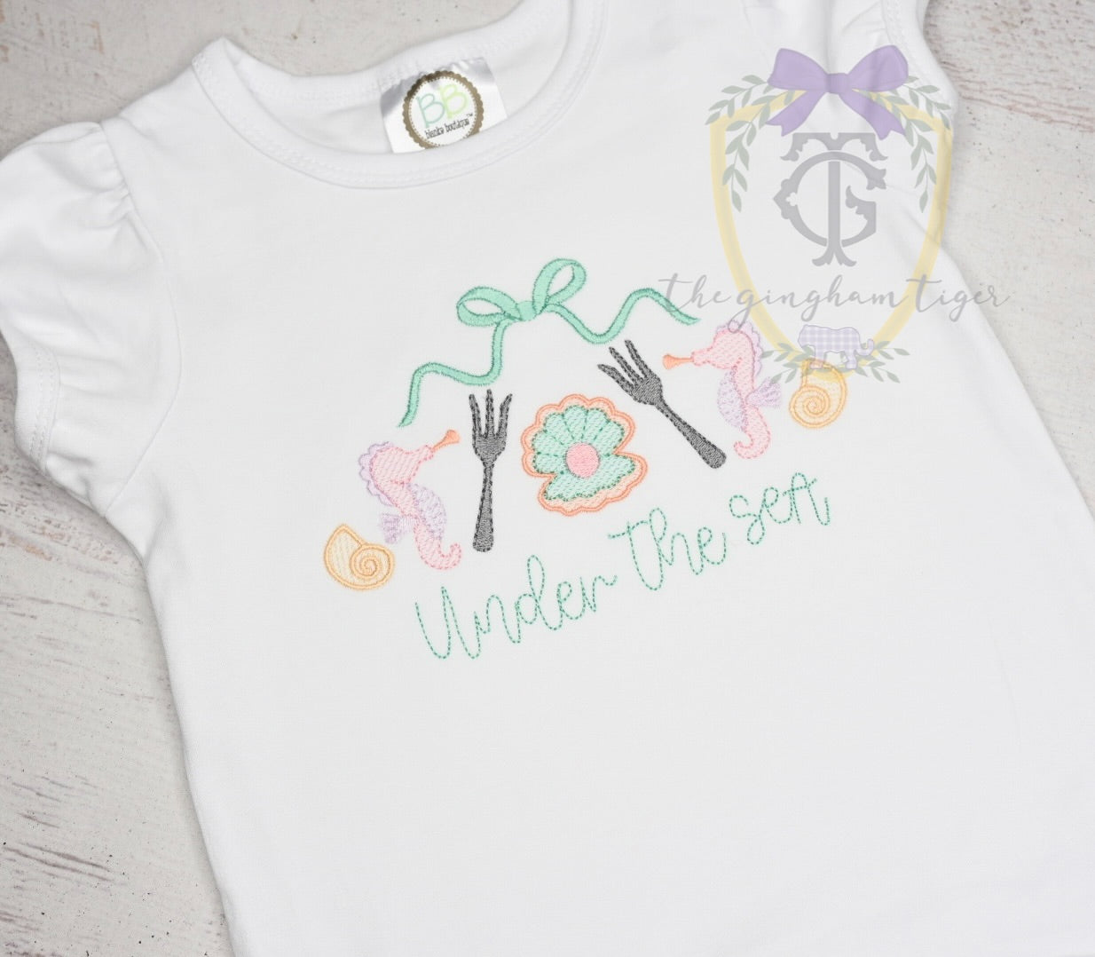 Under The Sea Embroidered Tee or Dress