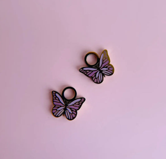 Butterfly Charm for Huggie Hoops