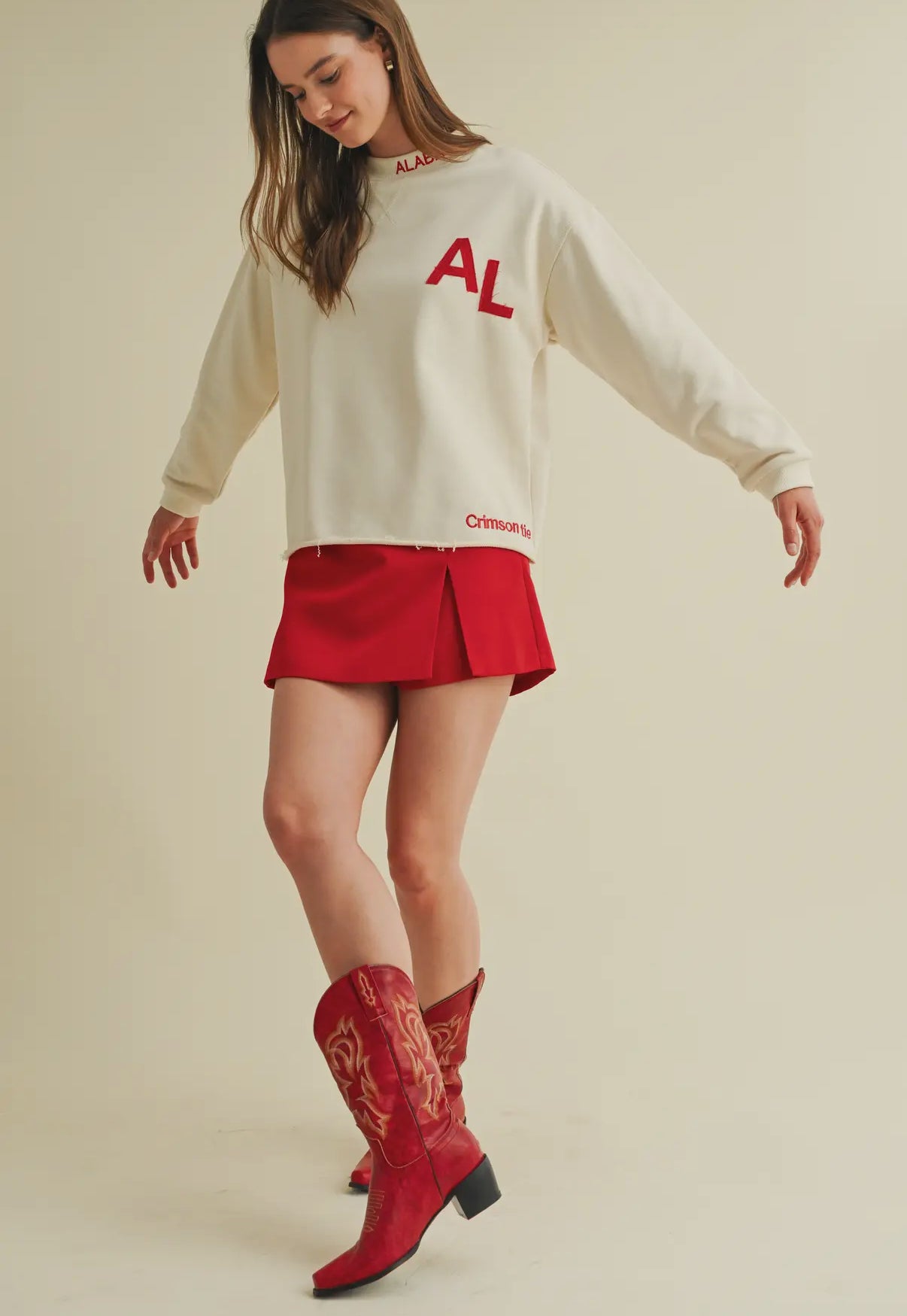 Crimson Tide Embroidered Pullover