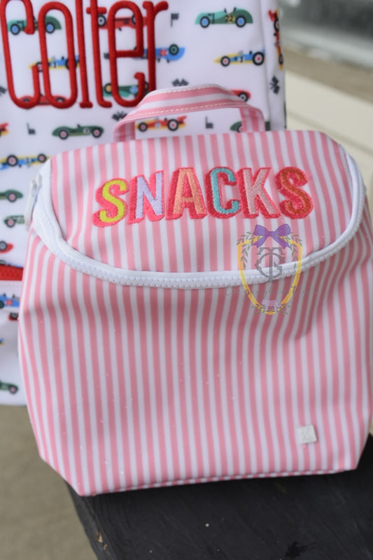 Take Away Bottle Bag - Dusty Rose Pimlico Stripe