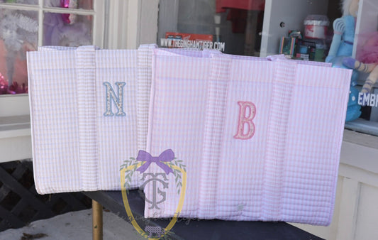 Quilted Go Go Tote Stripe Sand TRVL