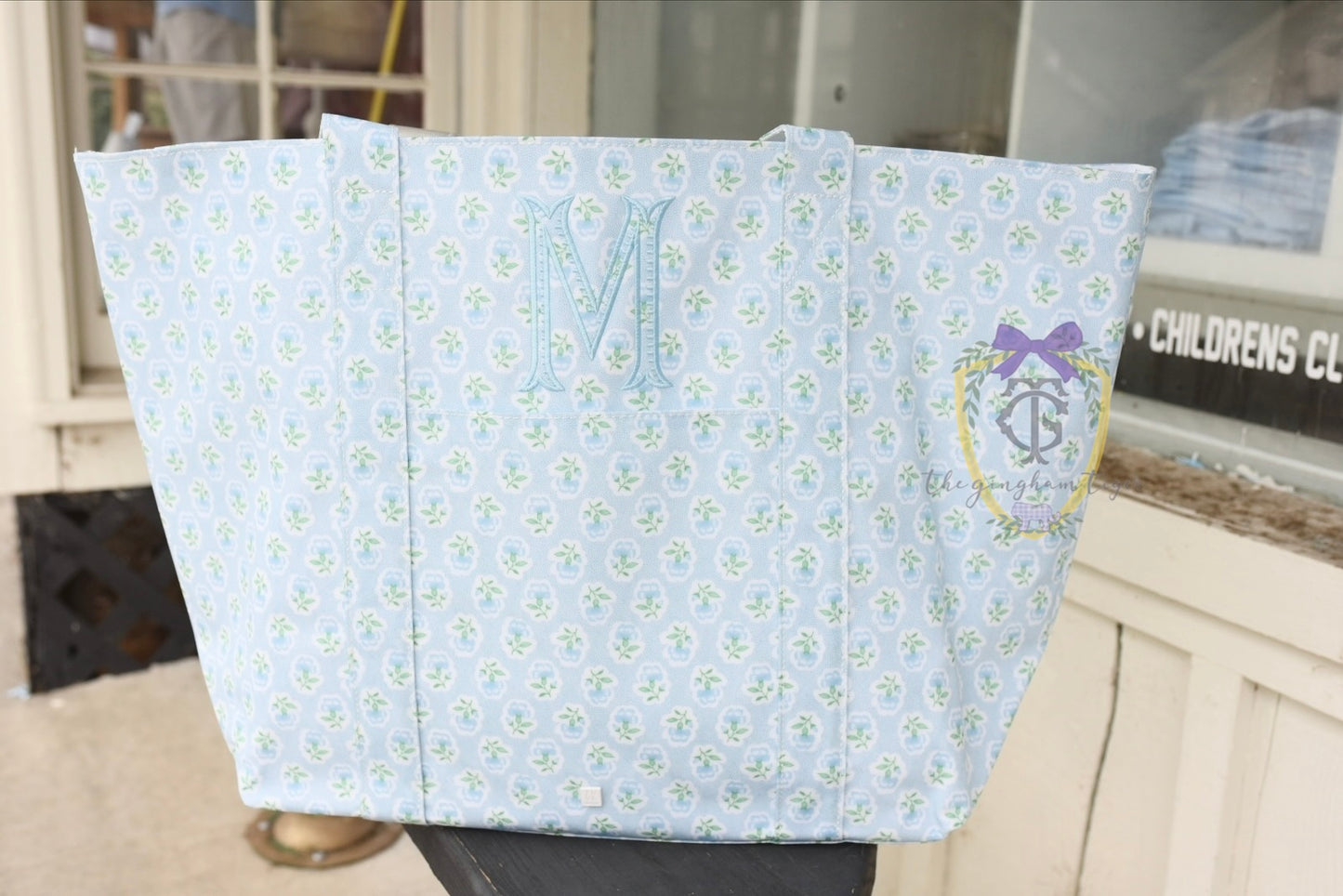 JUMBO TRVL Tote - PETITE FLEUR Blue