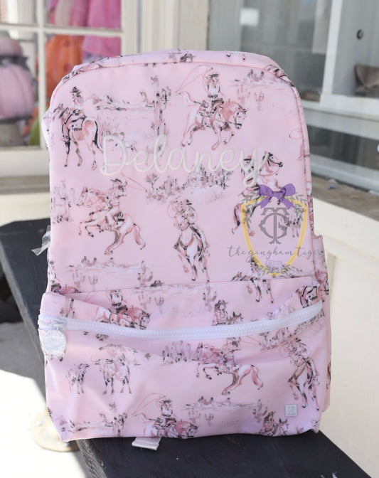 TRVL Backpack - Cowgirl Toile