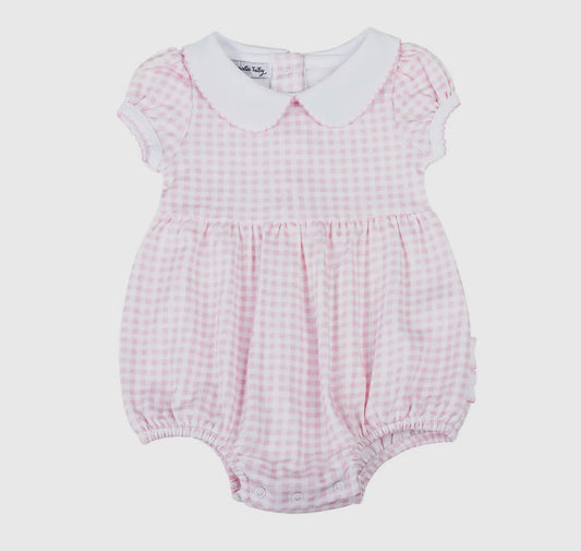 Mini Checks Collared Bubble