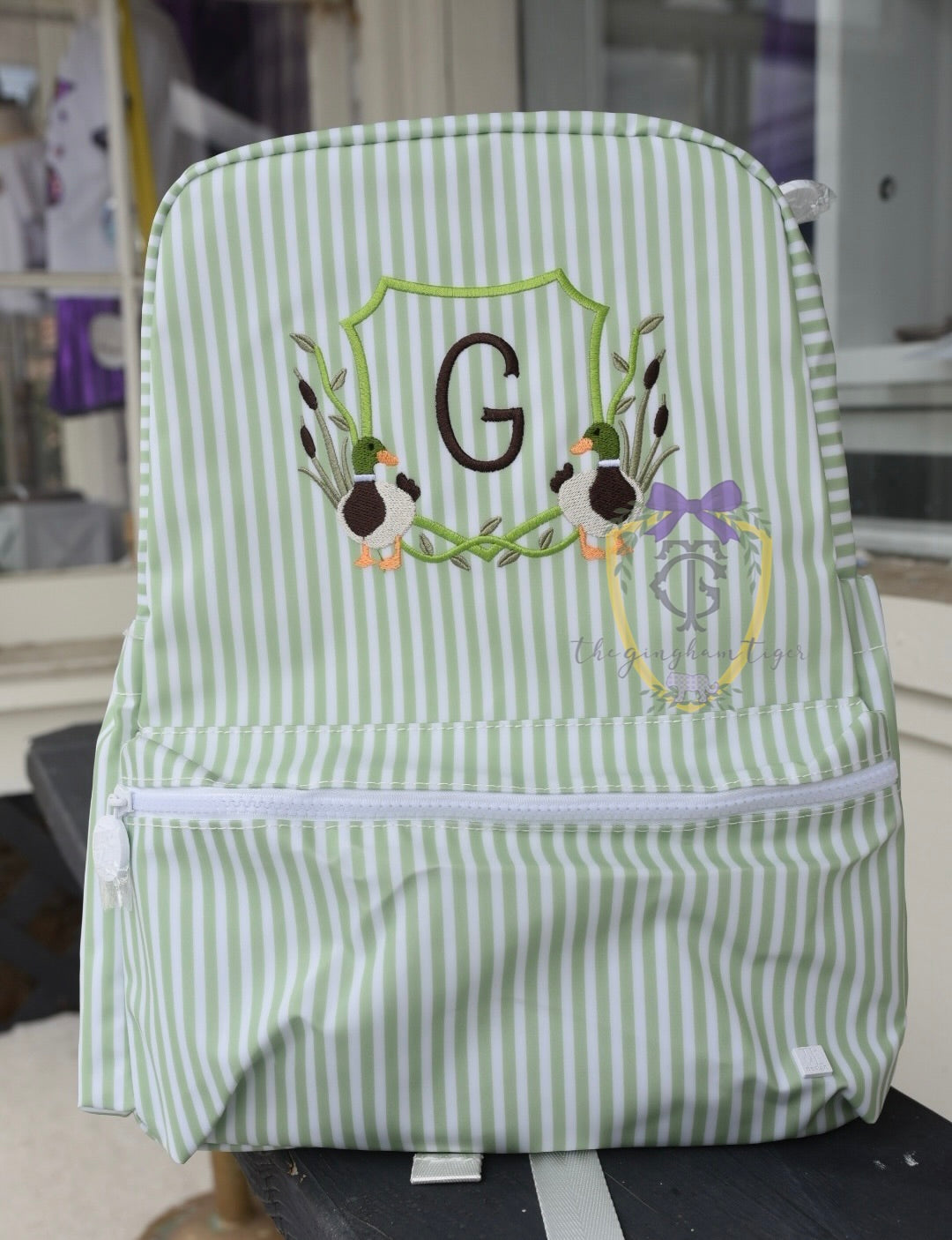Pimlico Stripe Sage Backpack TRVL