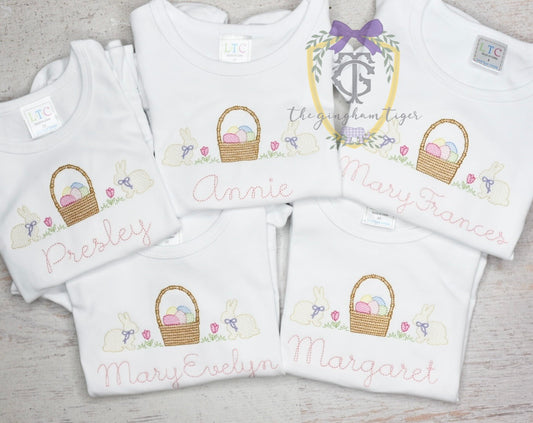 Sketch Easter Girl Trio Bubble or Tee