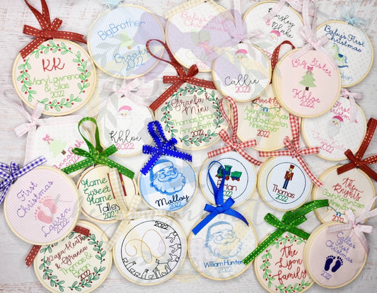 Embroidered Christmas Ornament