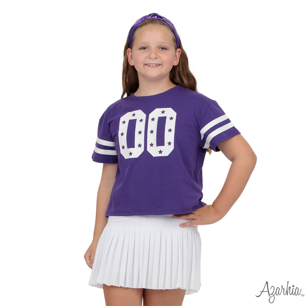Pleat Skort in white