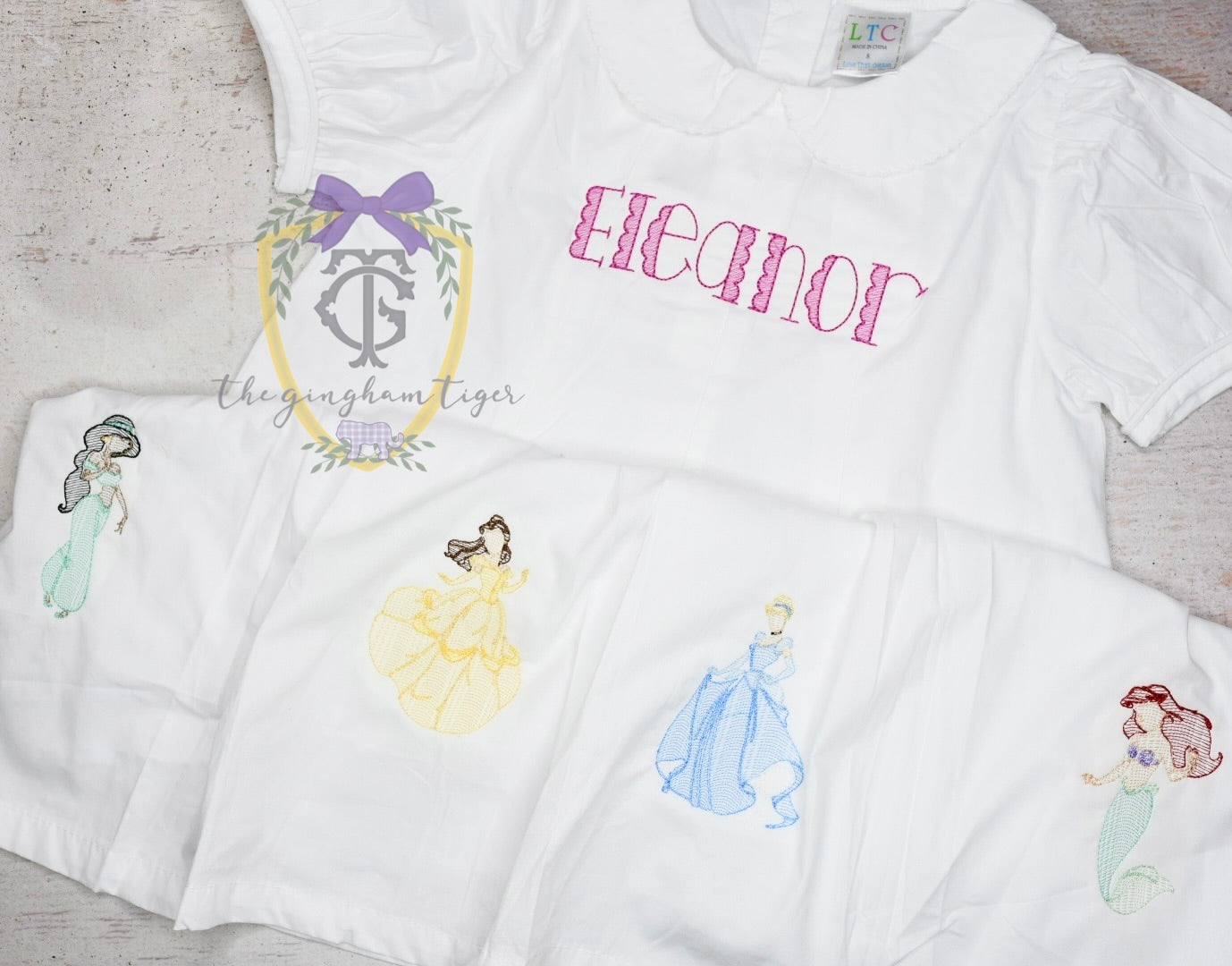 Embroidered Princess Pleat Dress