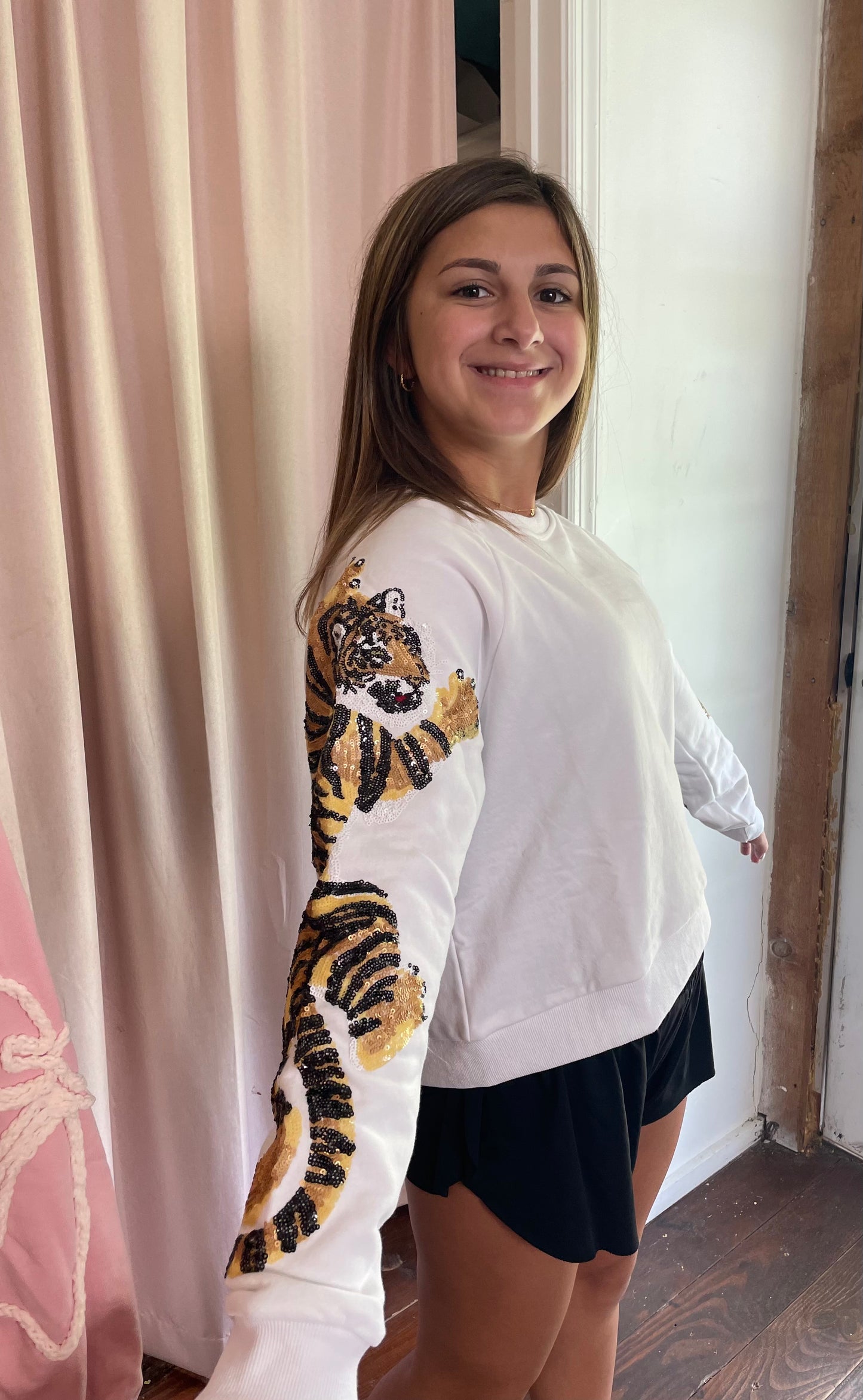 Queen of Sparkles Tiger Sweatshirt