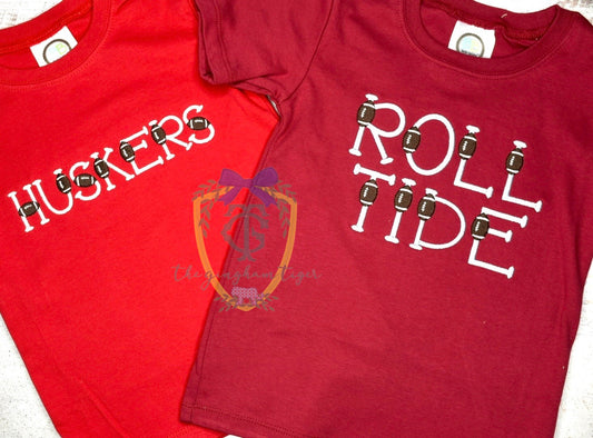 Embroidered Team Tee - Huskers