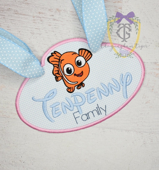 Clown Fish Stroller Tag