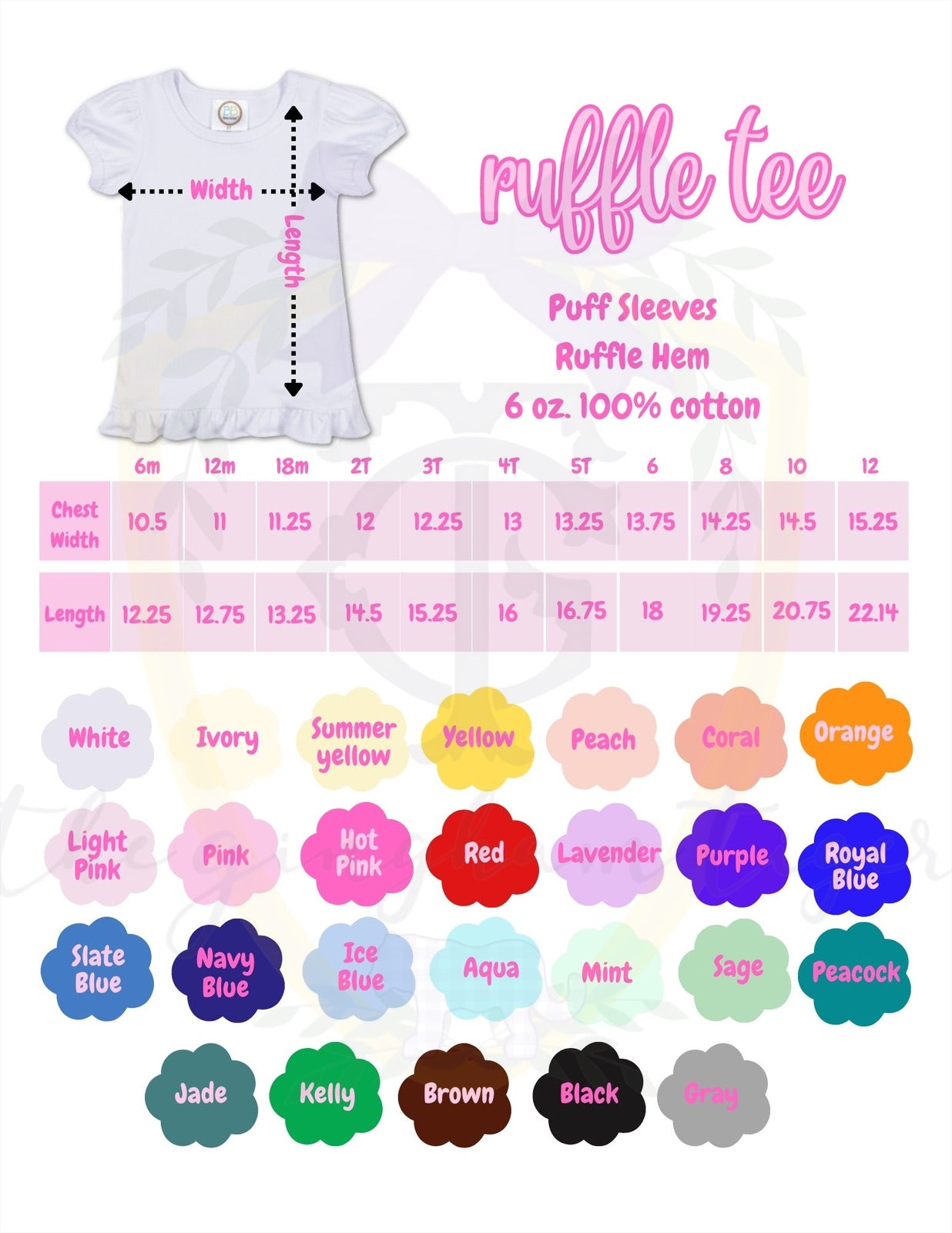 Crayon Banner Embroidered tee or dress