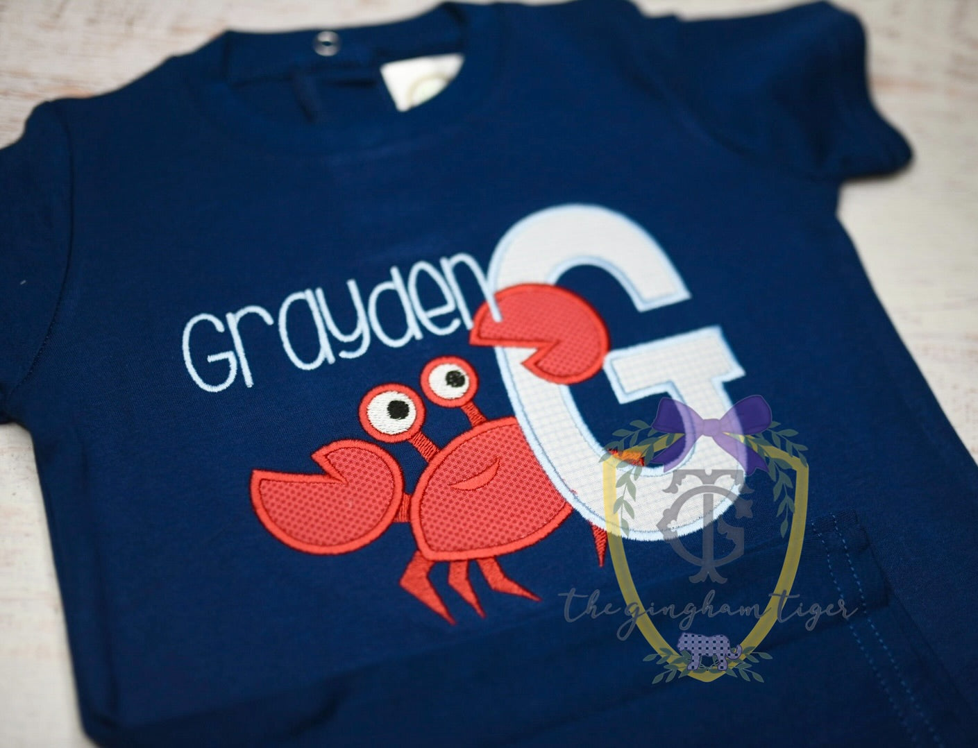 Boys Crab Romper, Bubble, or Tee