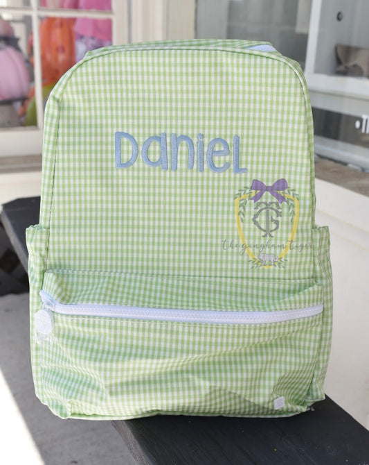 TRVL BACKPACKER - Gingham Leaf
