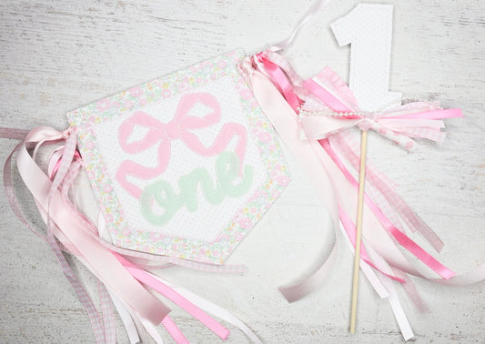 Floral Birthday cake topper