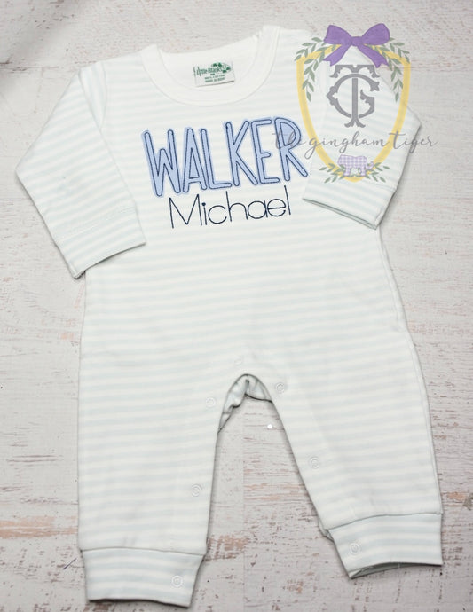 Baby Boy Romper with name