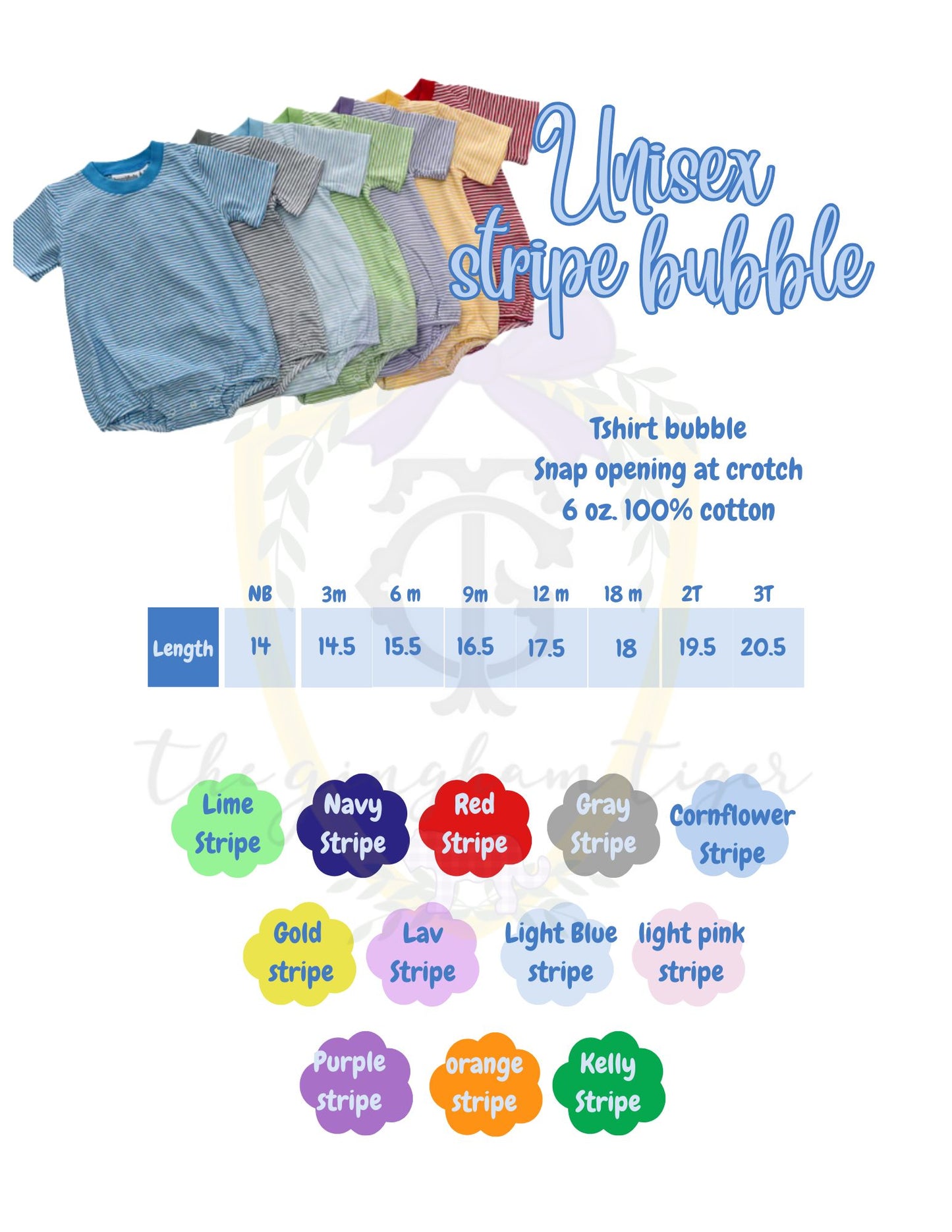Stripe Bubble with Name and Mouse add-ons