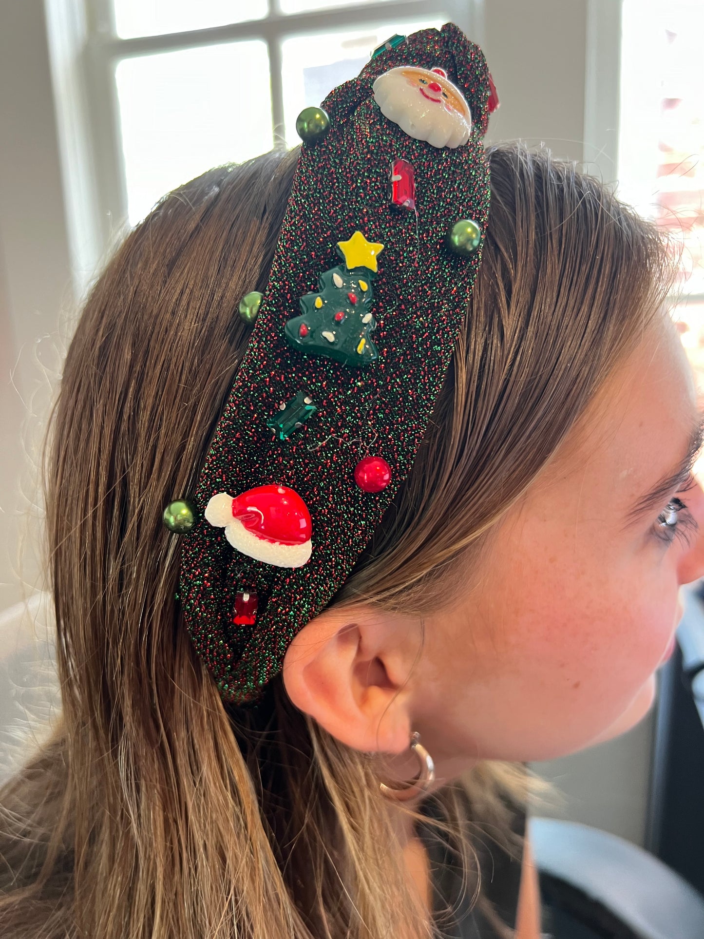 Holiday Knot  Charm Headband