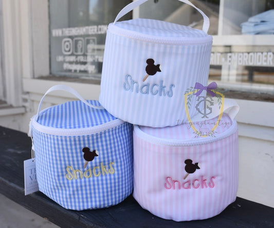 TRVL Snack Tote Pimlico Stripe Pink