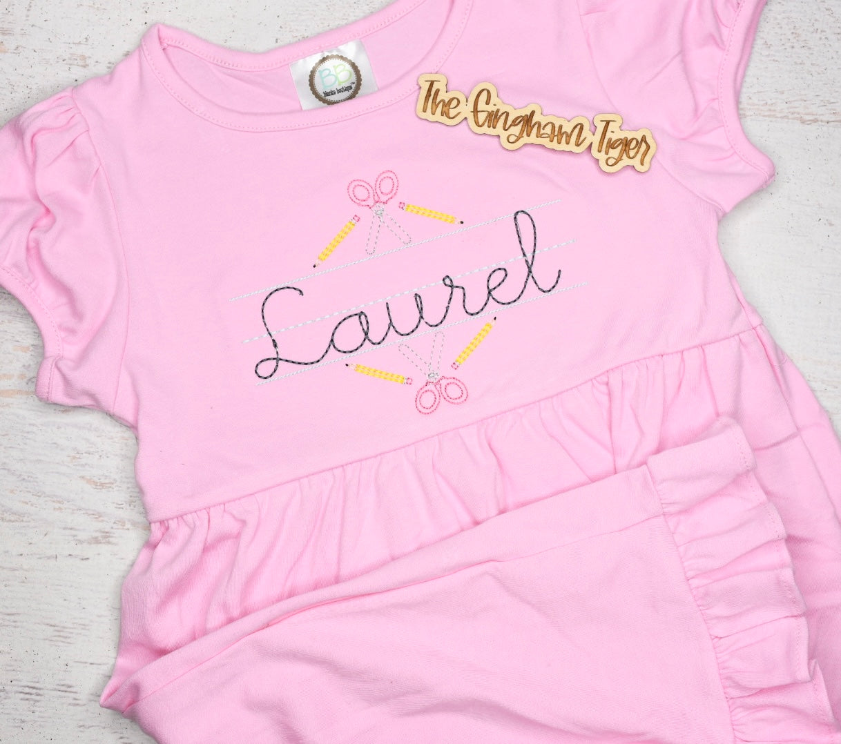 Name Plate School Dress