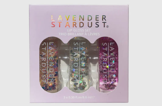 Disco Lavender Stardust Roll-On Lip Gloss Trio