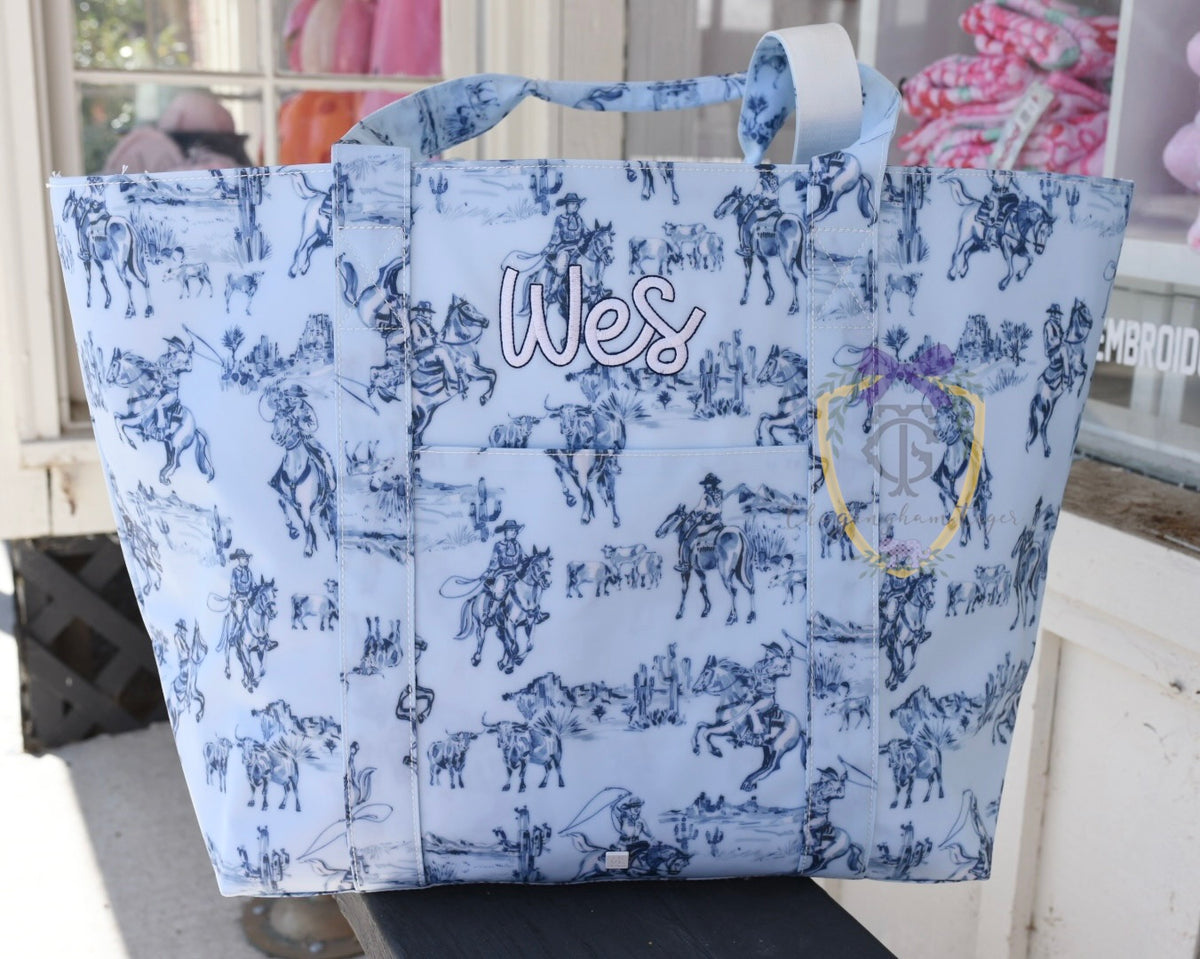 JUMBO TRVL Tote - COWBOY TOILE