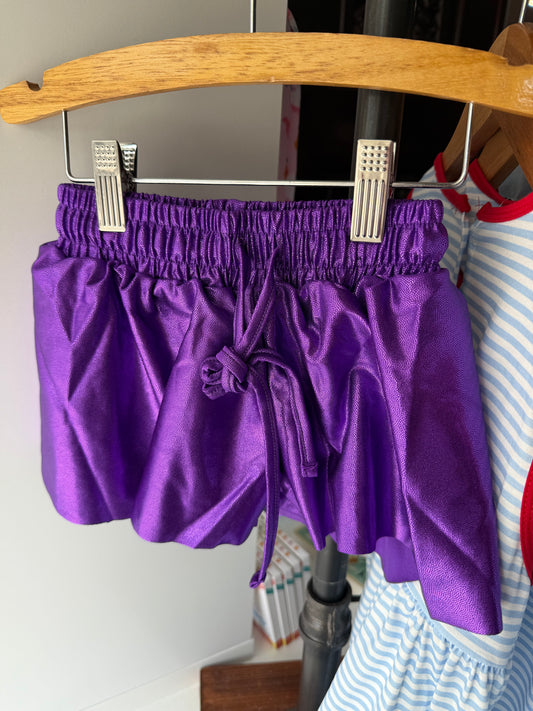 Shimmer Butterfly Short - Purple