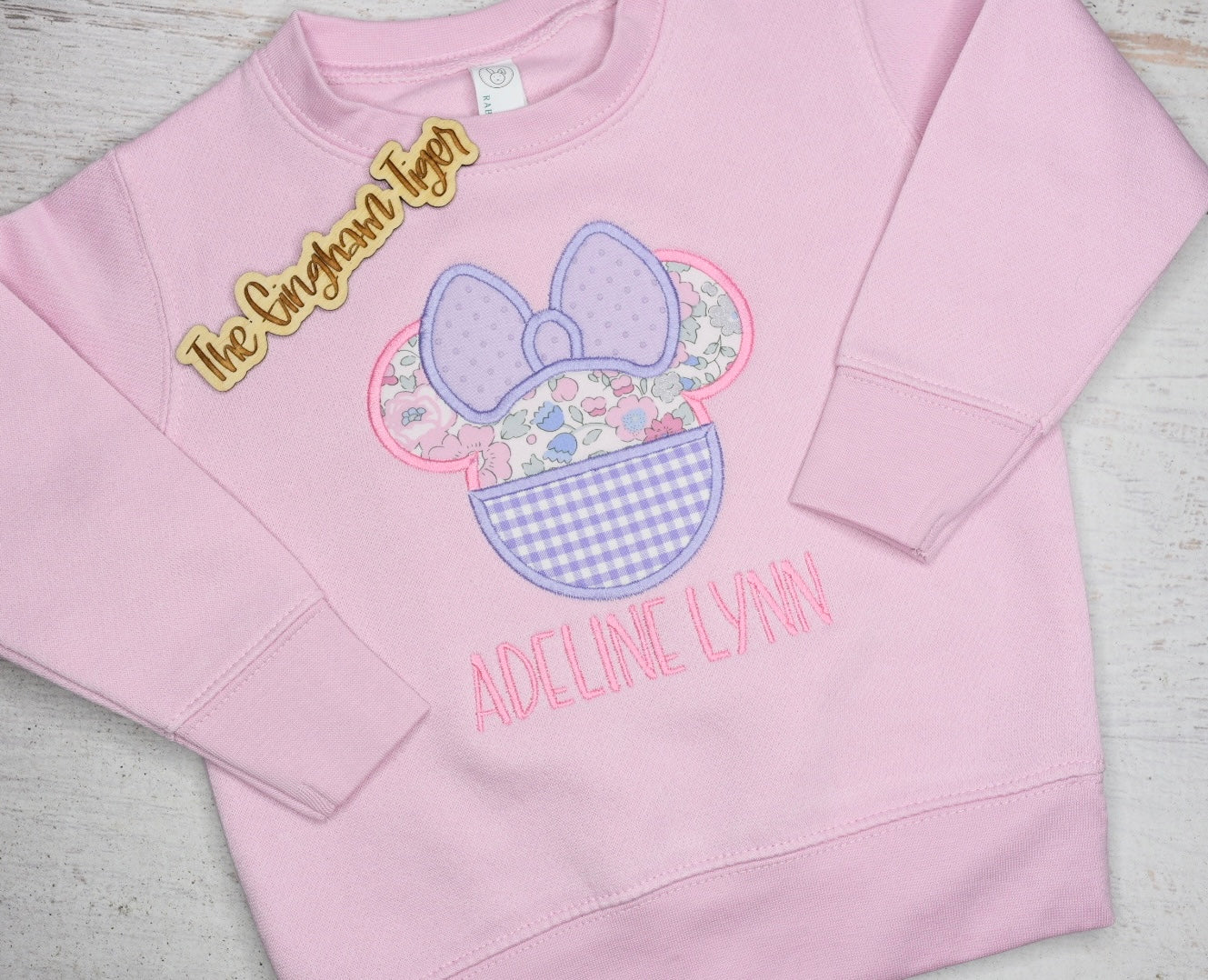Floral Classic Girl Mouse Tee or Sweatshirt