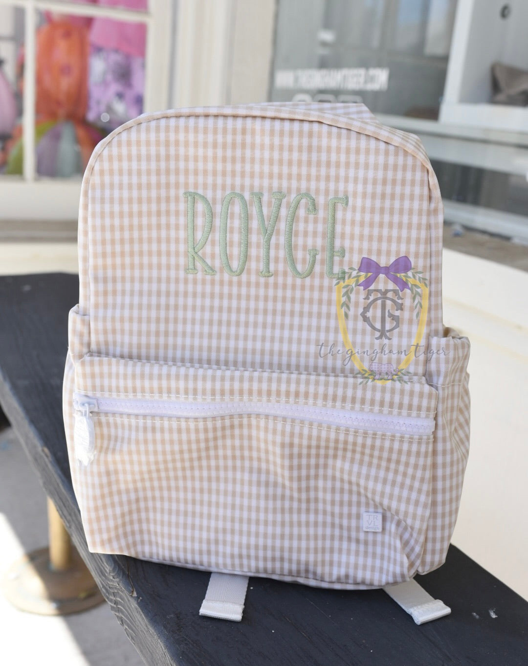 Trvl Mini  Backpacker - Gingham Khaki