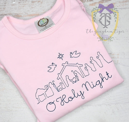 Nativity Outline Embroidery