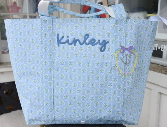 JUMBO TRVL Tote - PETITE FLEUR Blue