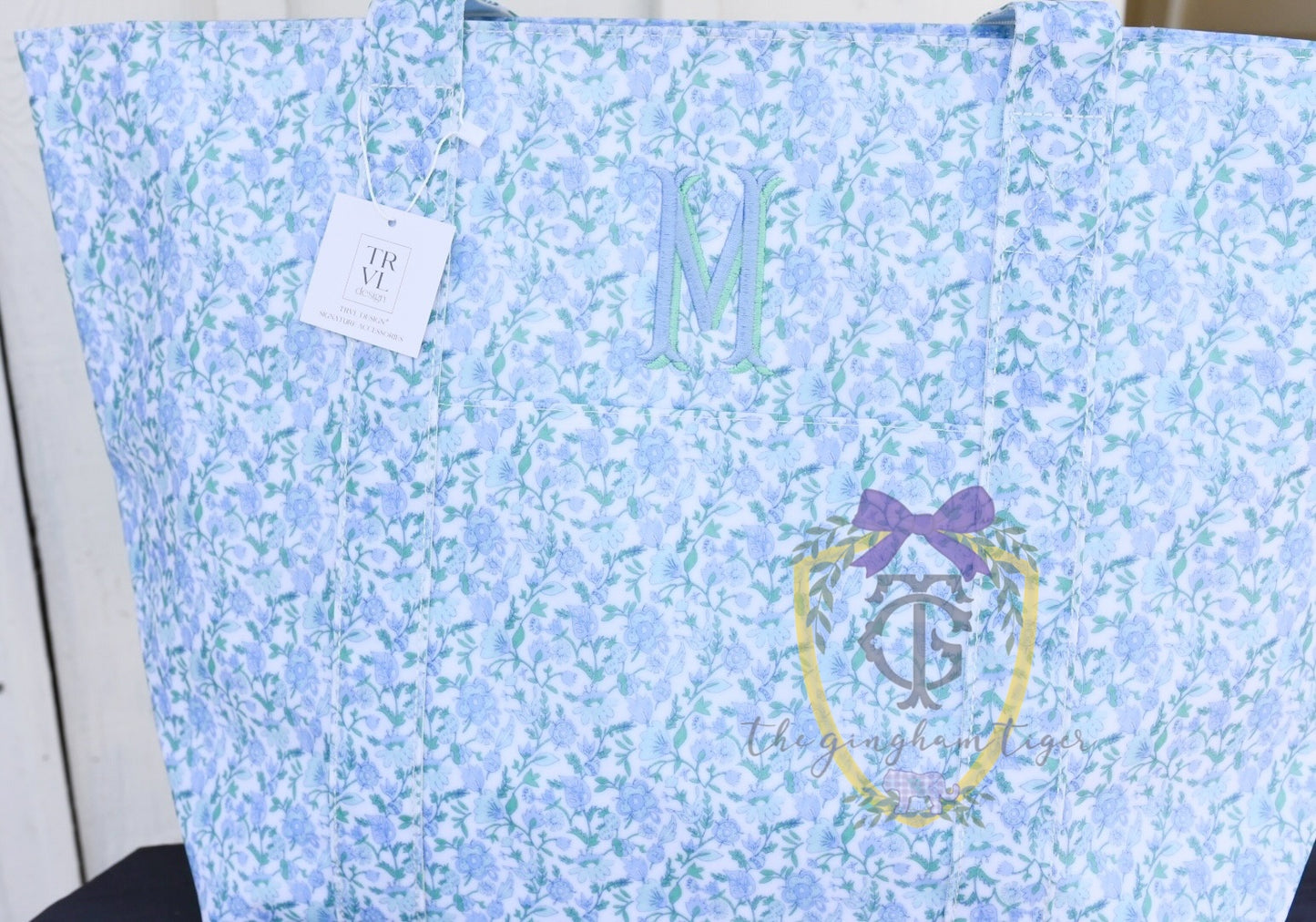 Jumbo XL TRVL tote - Hamptons Floral - in stock!