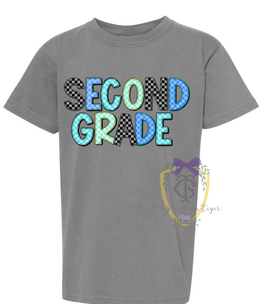 Checkered Boys Grade Tee