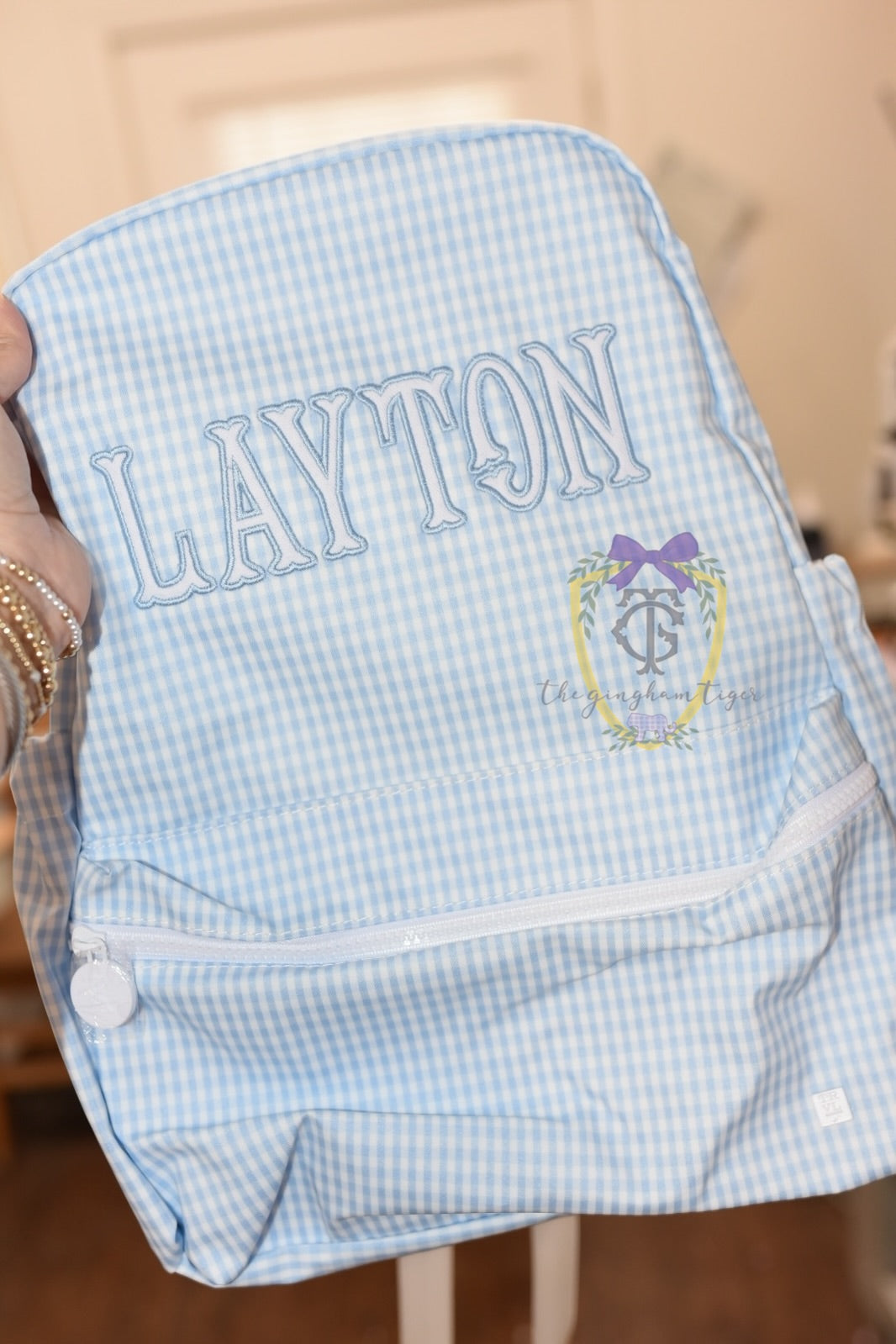 Gingham Mist Backpack TRVL - in stock