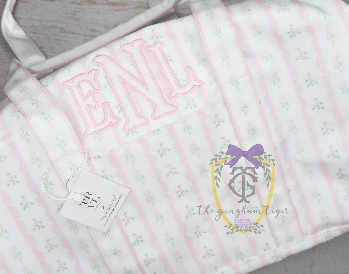 Weekender Duffle - Ribbon Floral Pink