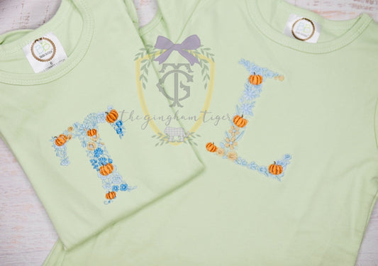 Floral Fall Initial Tee