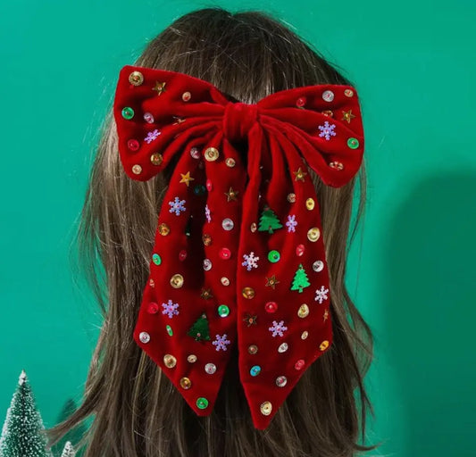 Velvet Christmas Bow