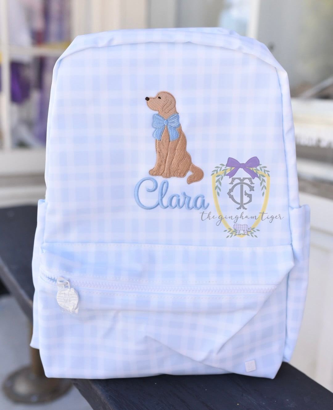 Pimlico Plaid Blue Backpack TRVL