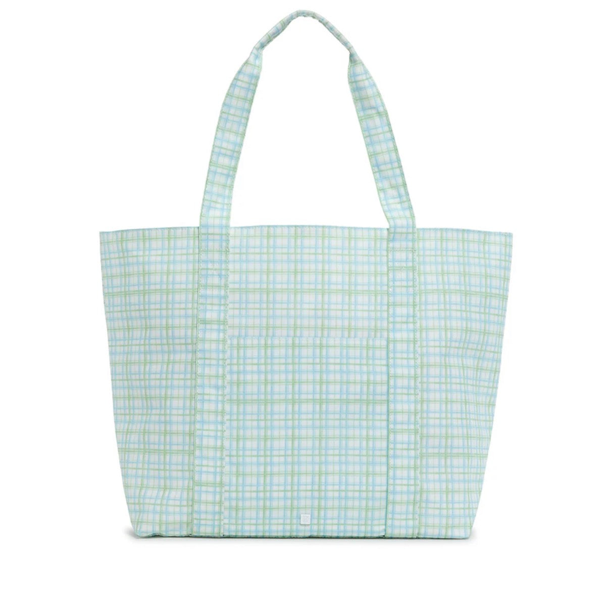 Jumbo XL TRVL tote - Classic Plaid Green
