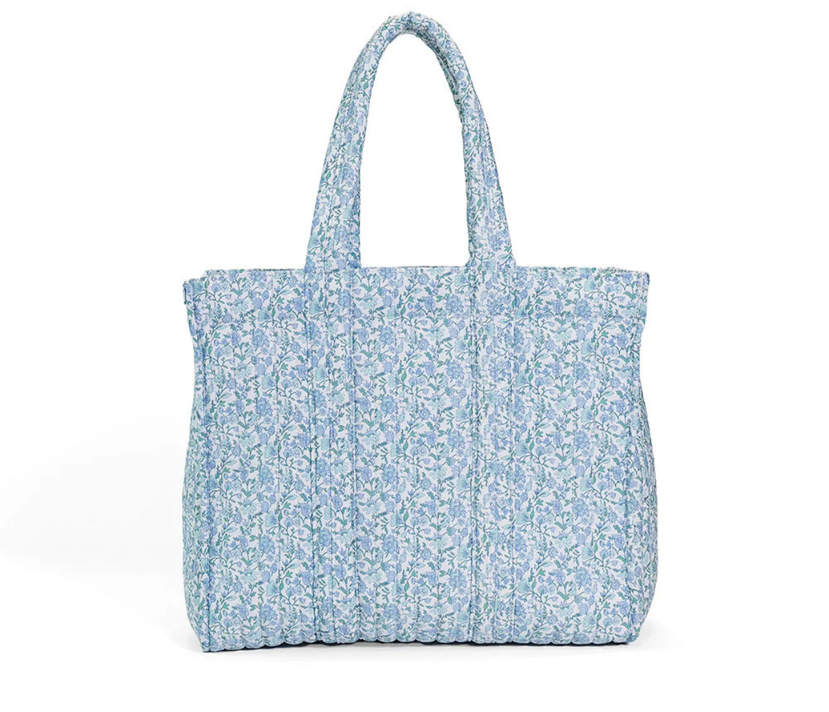 Quilted Go Go Tote Hamptons Floral TRVL - restock 8/30