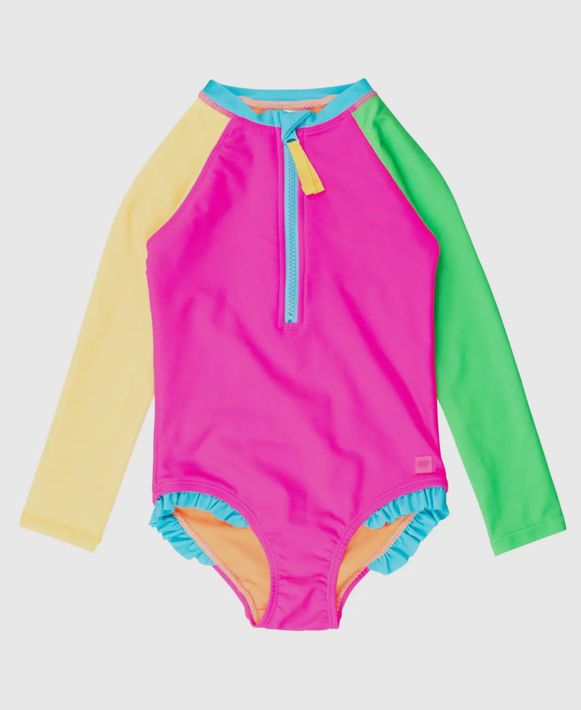 RuffleButts Girls Neon Swim