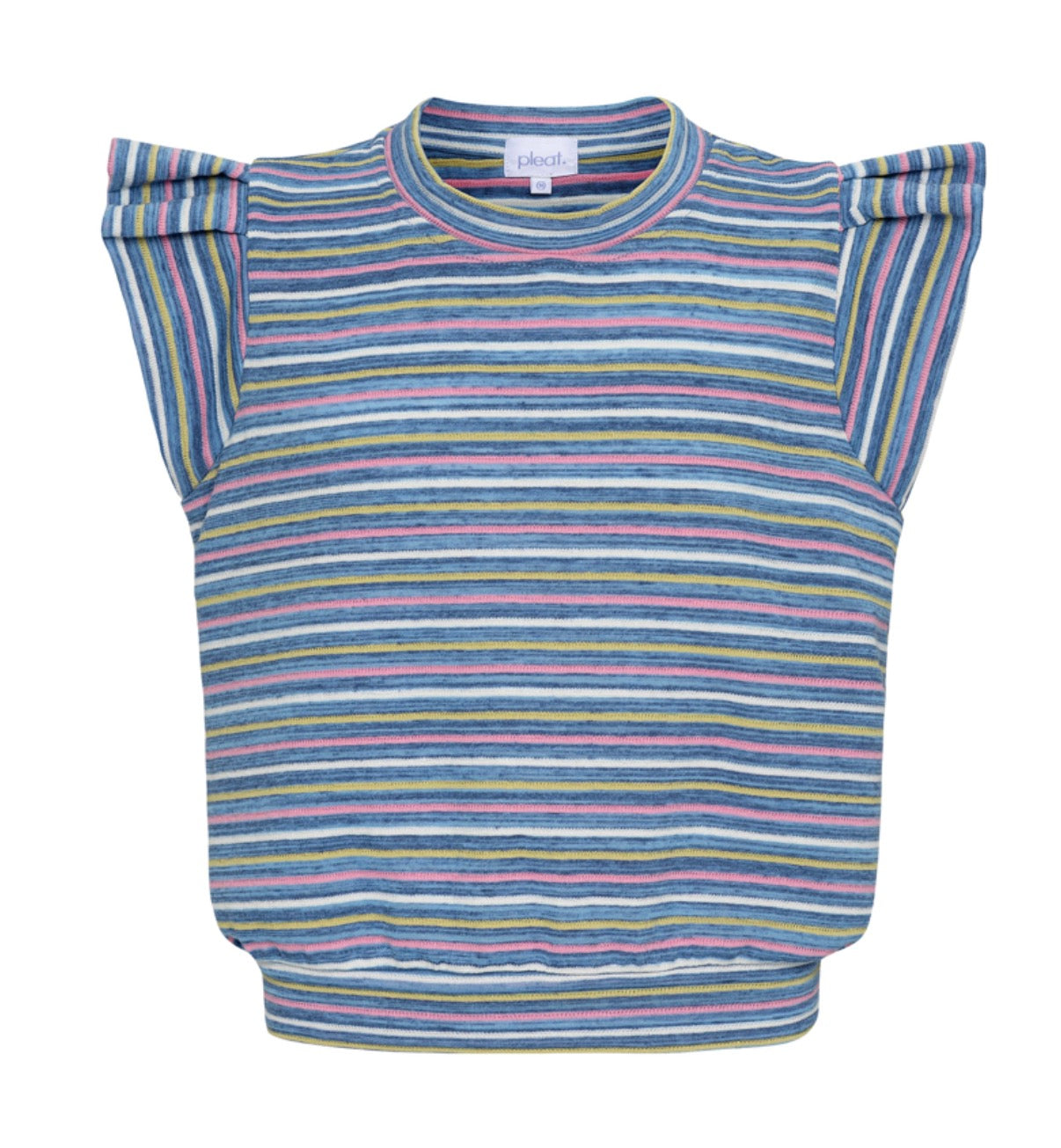 Pleat. Olivia Top - Stripe Multi