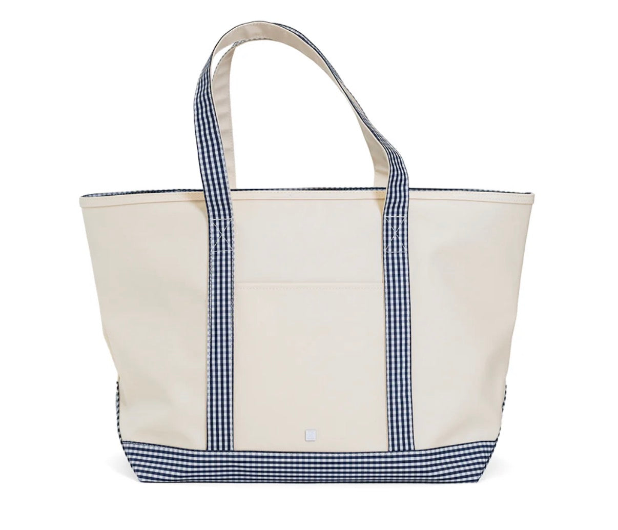Trvl Maxi Tote - Navy Gingham