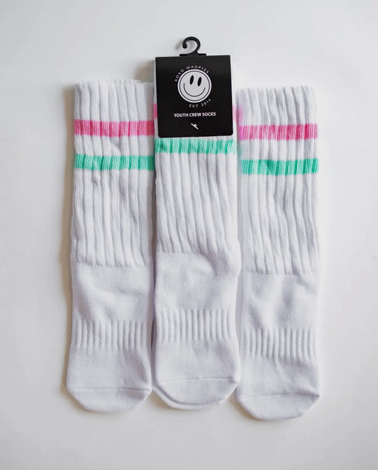 Xoxo Magpies Youth Crew Sock