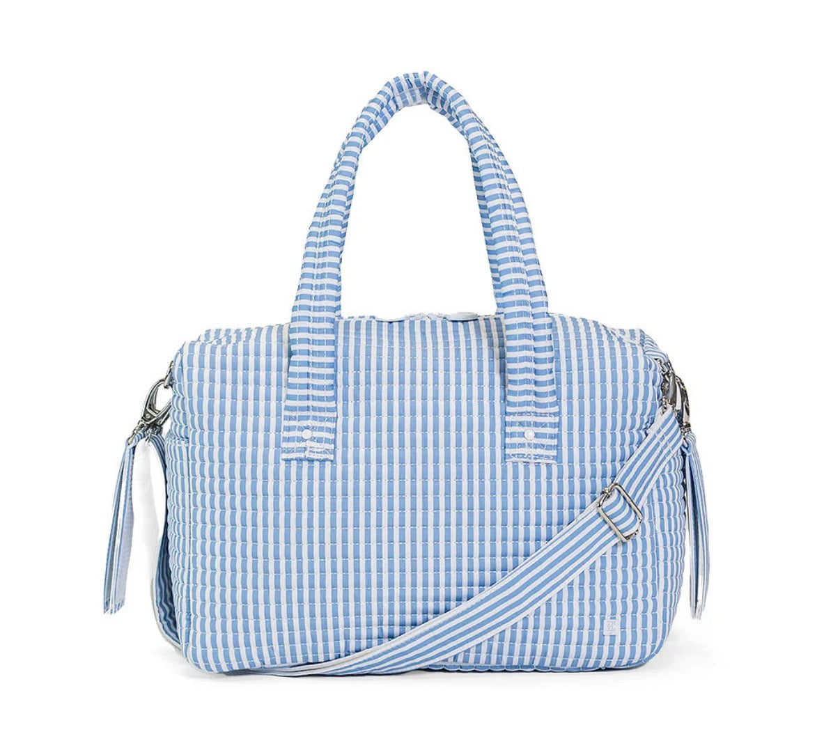 TRVL Stroller Bag - Pimlico Stripe Chambray