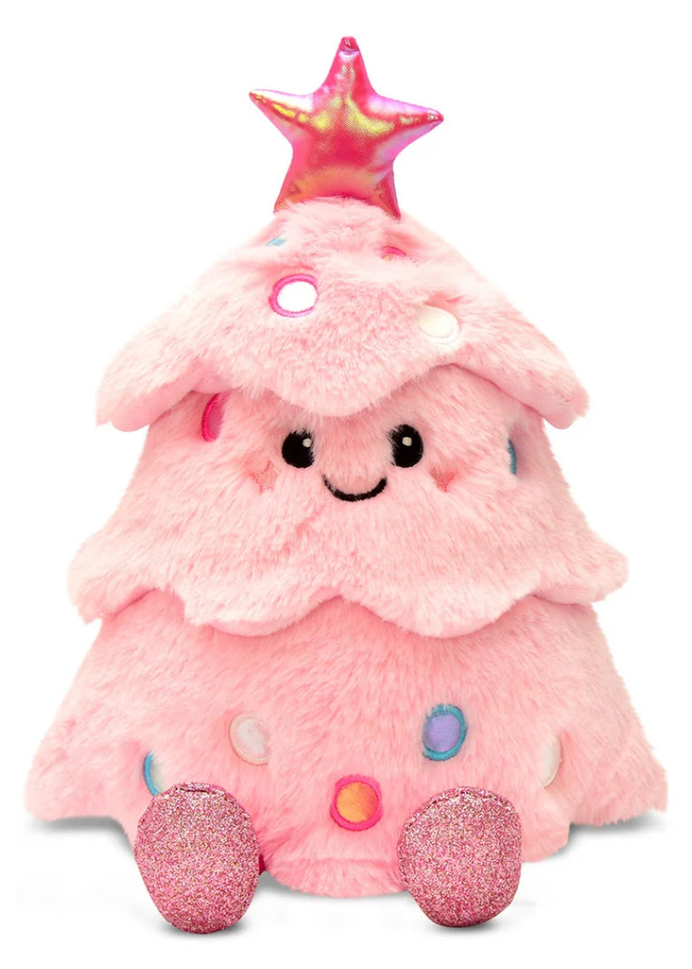Glitter Pink Christmas Tree plush